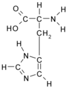 Chemical structure of Histidine